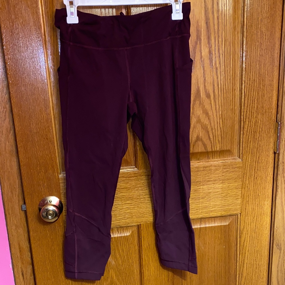 Lululemon Athletica Burgundy Leggings